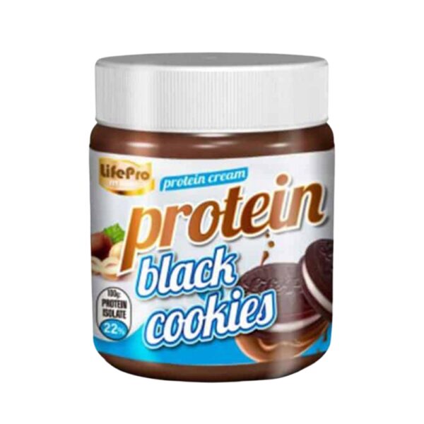 cream proteine pot 250gr black cookies - LIFE PRO Fit Food Protein Cream 250g